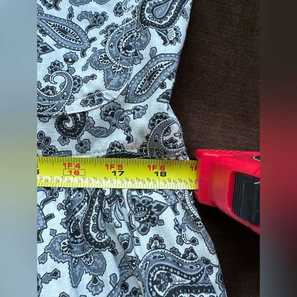 I. Magnin Danny Noble  Vintage Paisley Designs Print Dress Long Sleeves Size S - Picture 13 of 14